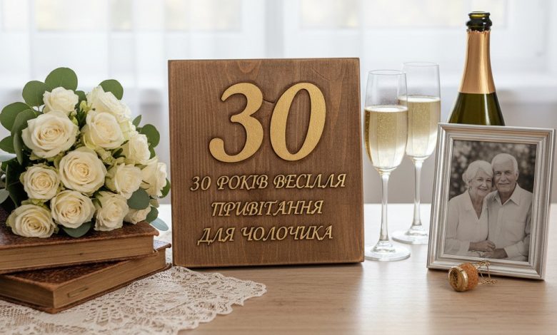 30 років весілля привітання для чоловіка