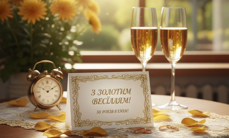 красивое поздравление с золотой свадьбой