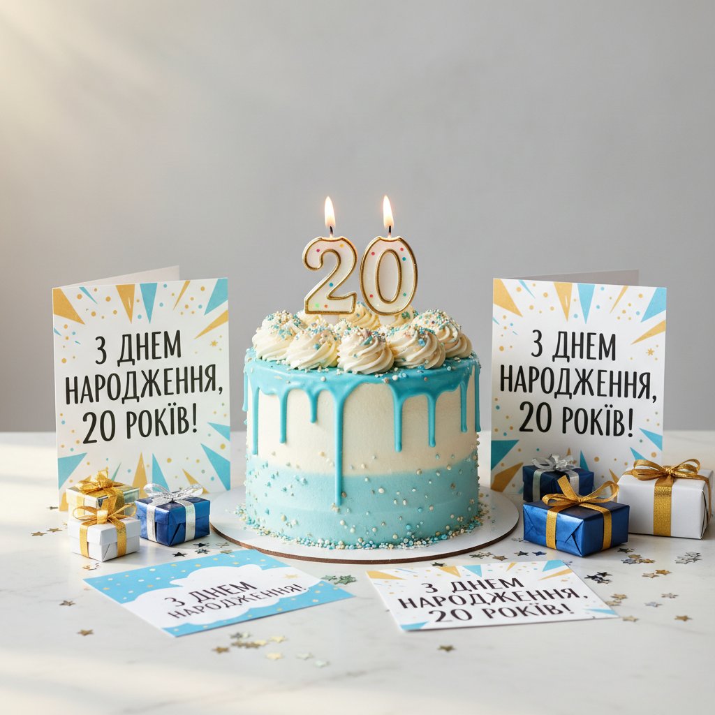 картинки з днем народження 20 років хлопцю