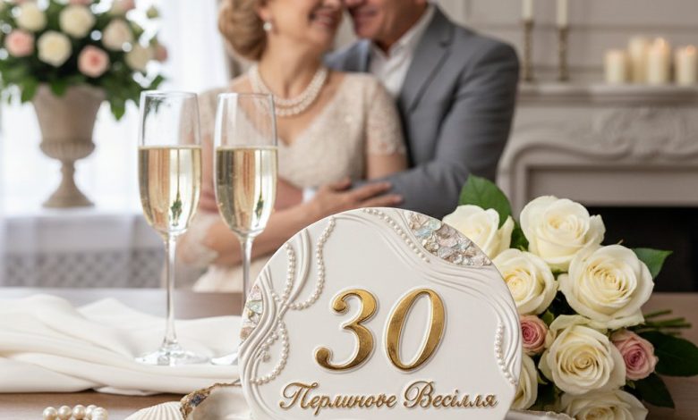 жемчужная 30 лет свадьбы картинки