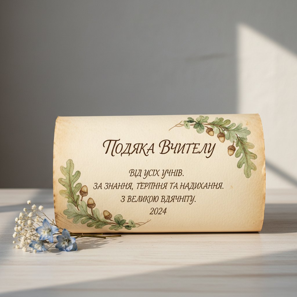 благодарность учителю