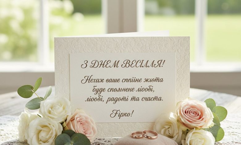 привітання з весіллям картинки