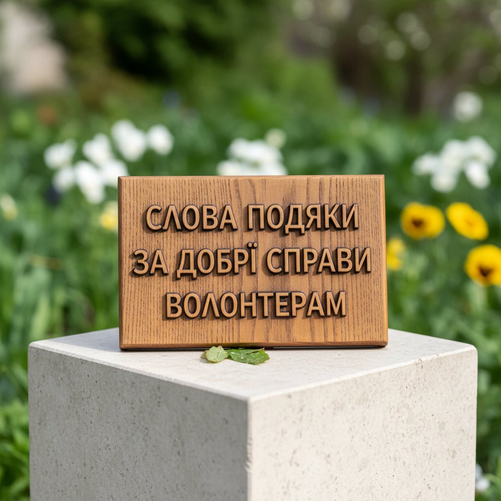 слова подяки за добрі справи волонтерам