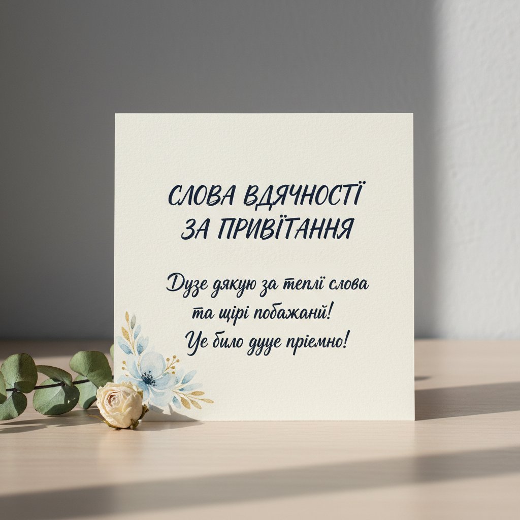 слова благодарности за поздравления