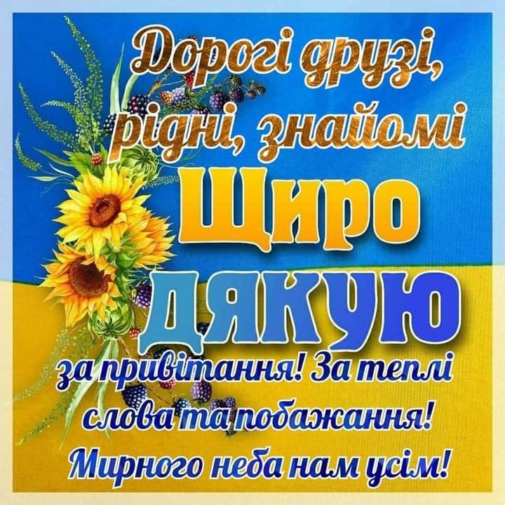 слова благодарности за поздравления