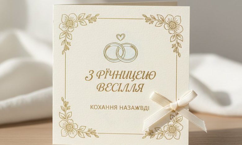 відкритка з річницею весілля