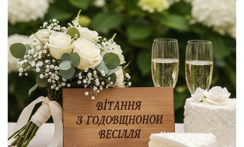 вітання з годовщиною весілля