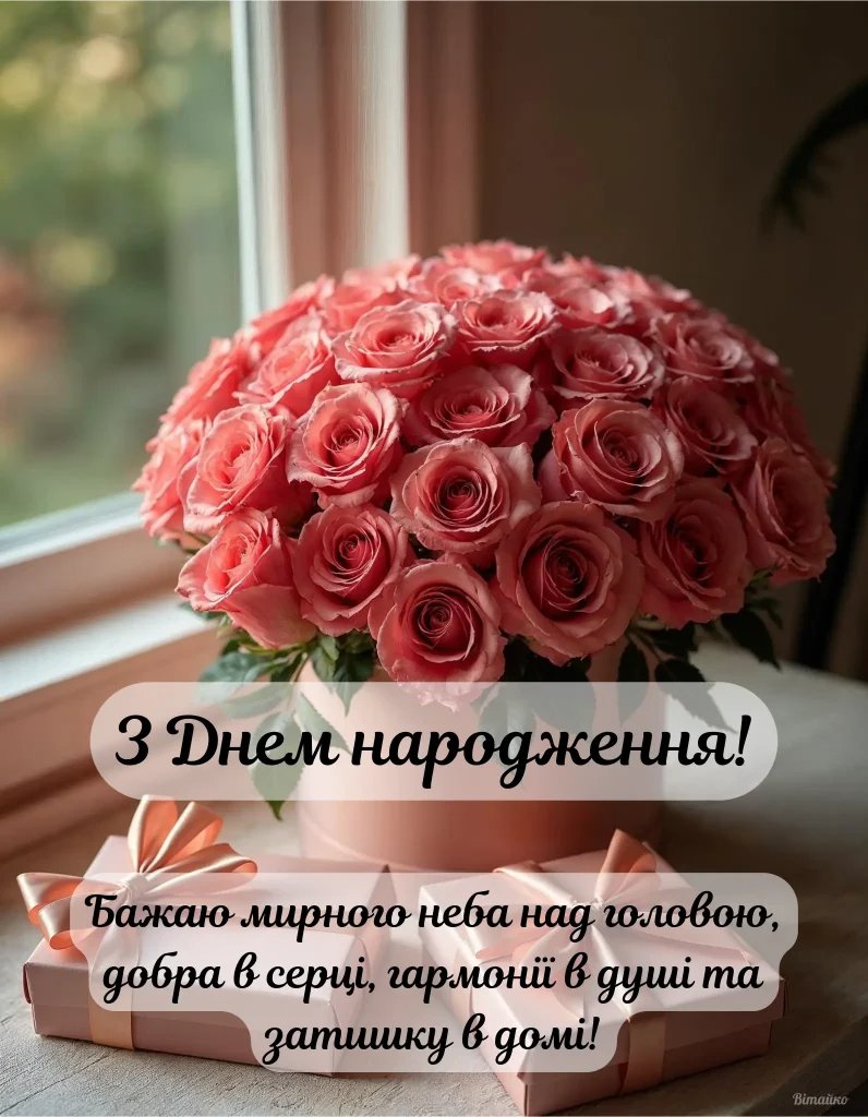 з днем народження вас жінці