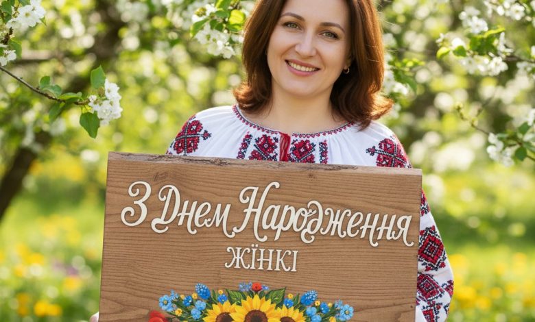 с днем рождения женщины на украинском языке