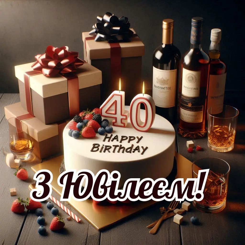 з ювілеєм мужчині 40