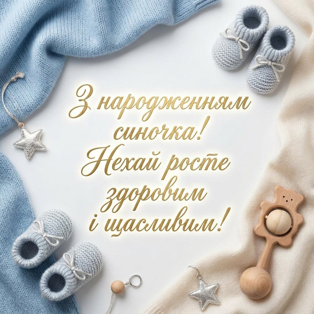 Побажання новонародженому хлопчику