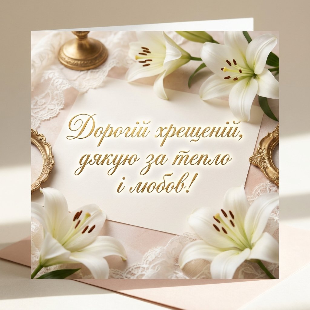 Подяка хрещеній мамі своїми словами