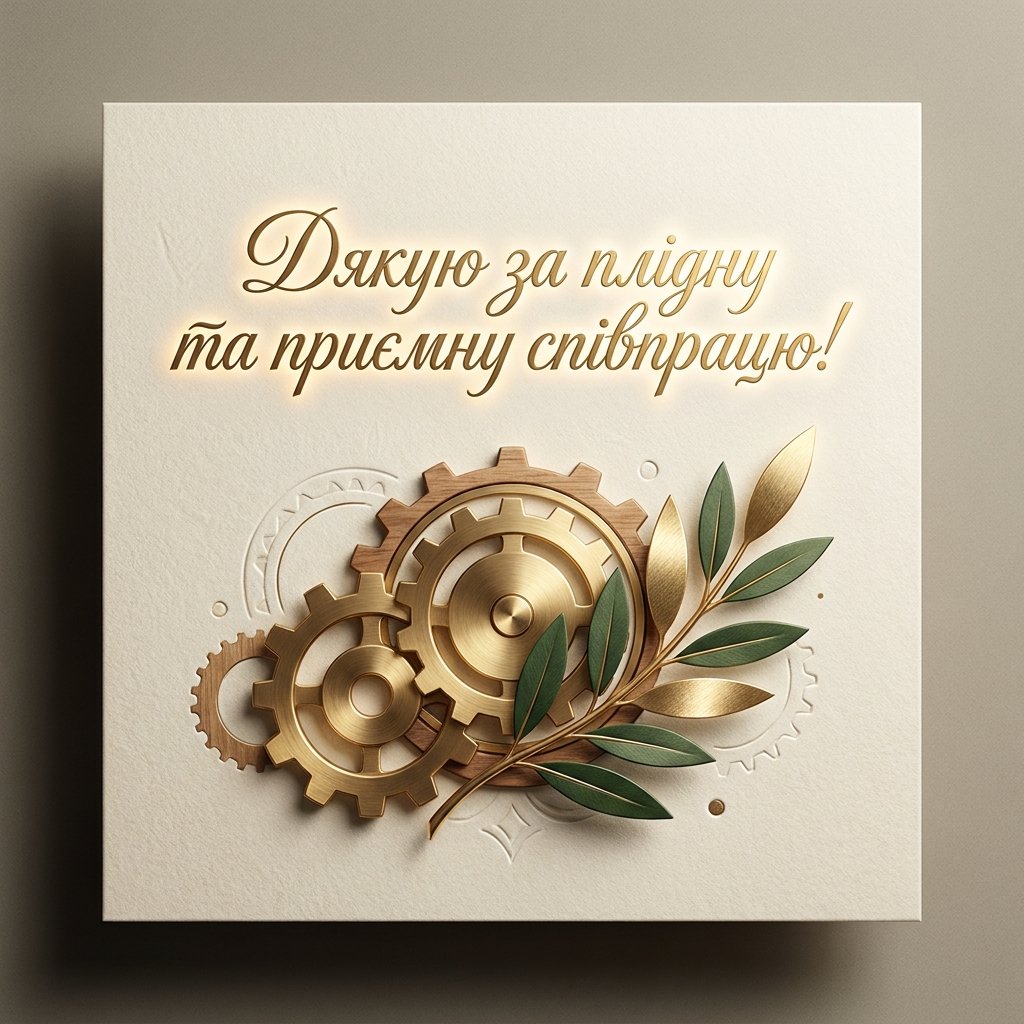 Подяка колегам за співпрацю