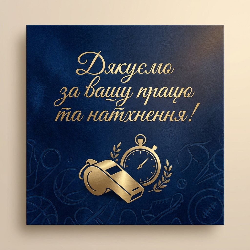 Подяка тренеру від батьків
