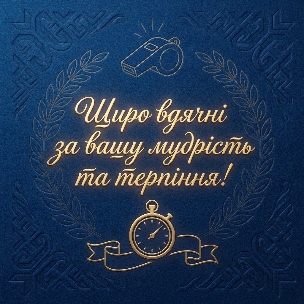 Подяка тренеру від батьків