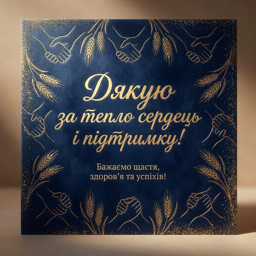 Подяка за підтримку у важкий час
