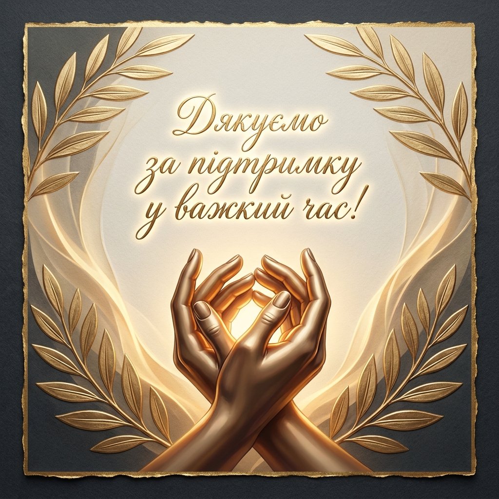 Подяка за підтримку у важкий час