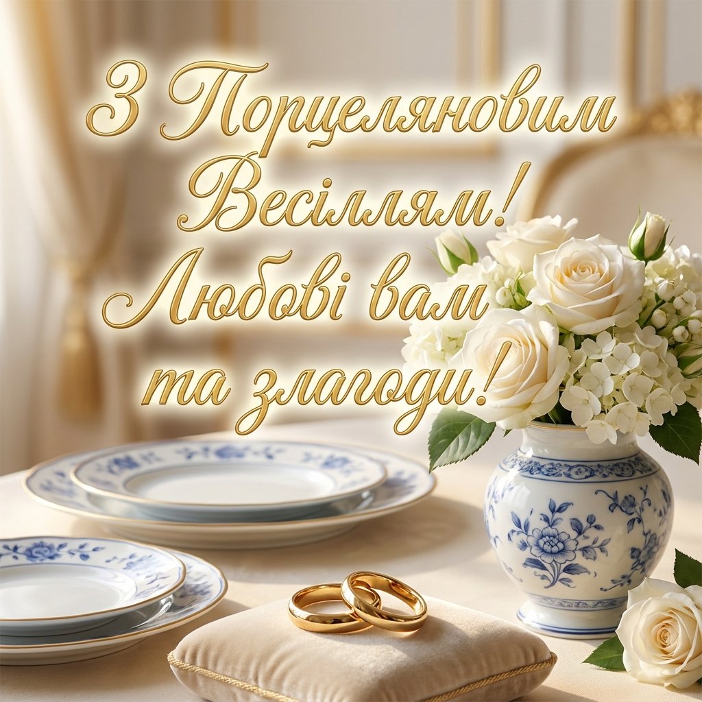 Привітання з 20 річницею весілля батькам