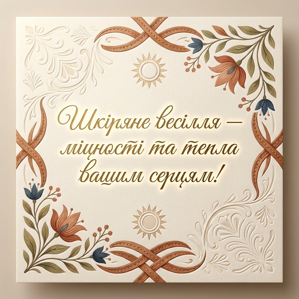 Привітання з 3 річницею весілля українською