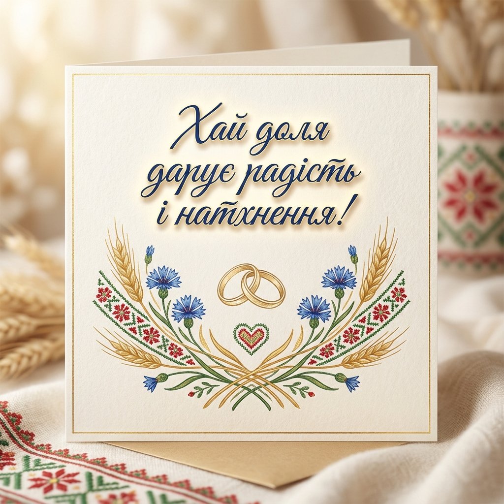Привітання з 3 річницею весілля українською