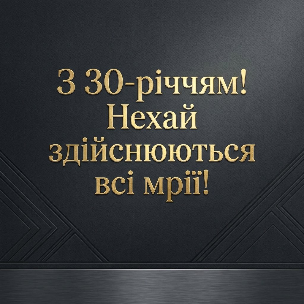 Привітання з 30-річчям чоловіку своїми словами