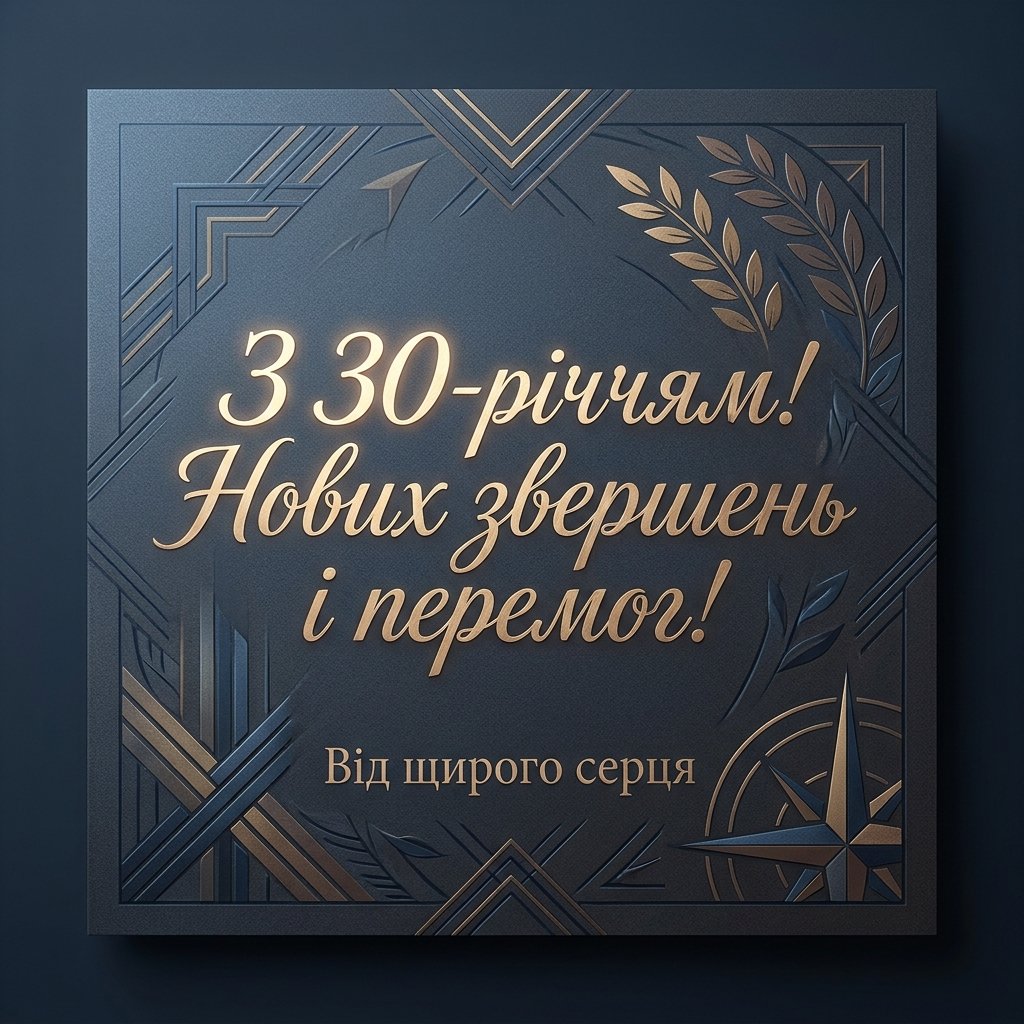 Привітання з 30-річчям чоловіку своїми словами