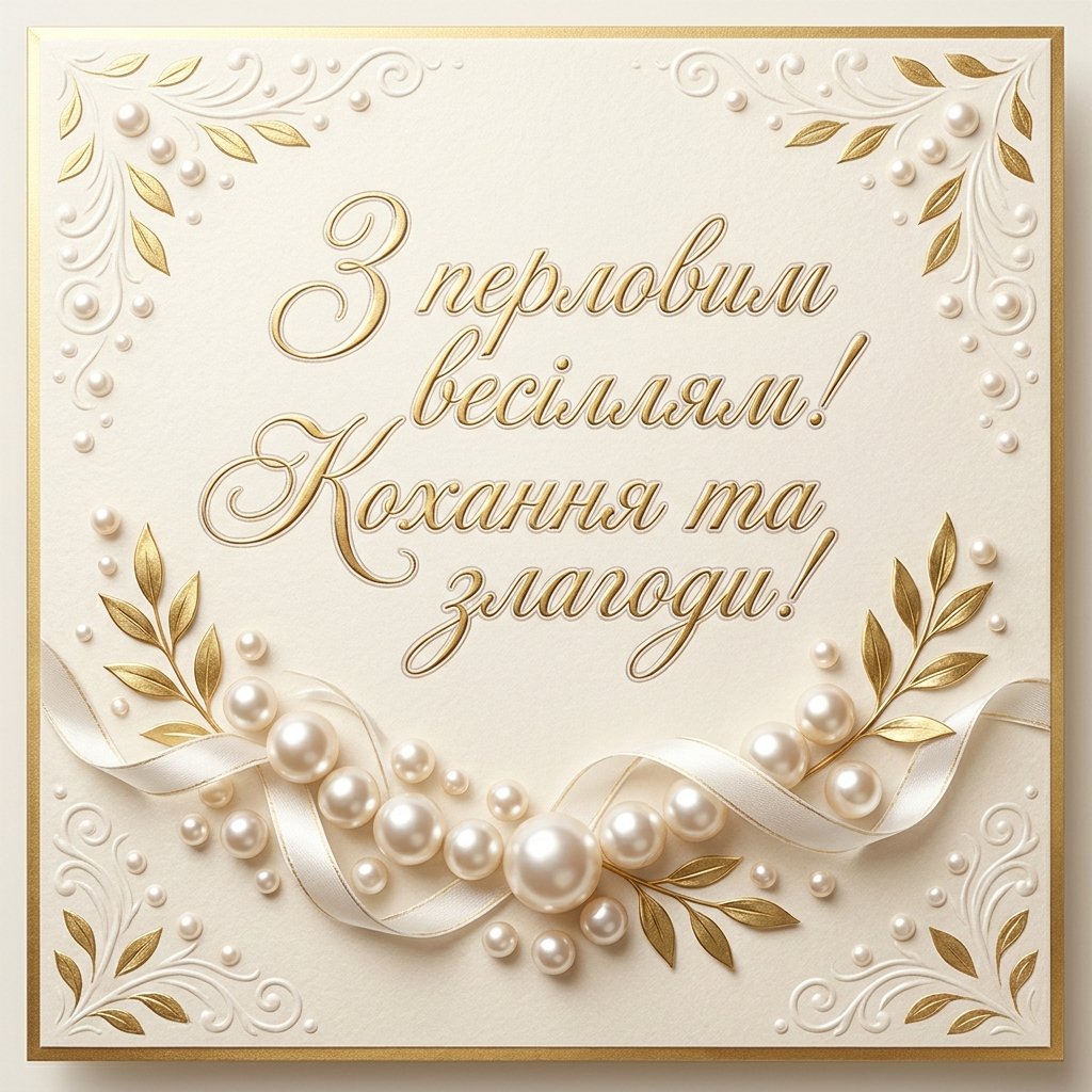 Привітання з 30 річницею весілля друзям