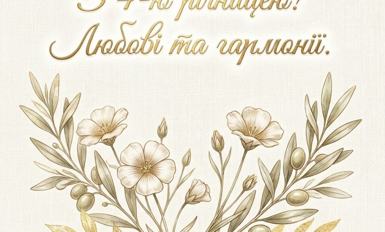 Привітання з 4 річницею весілля у прозі