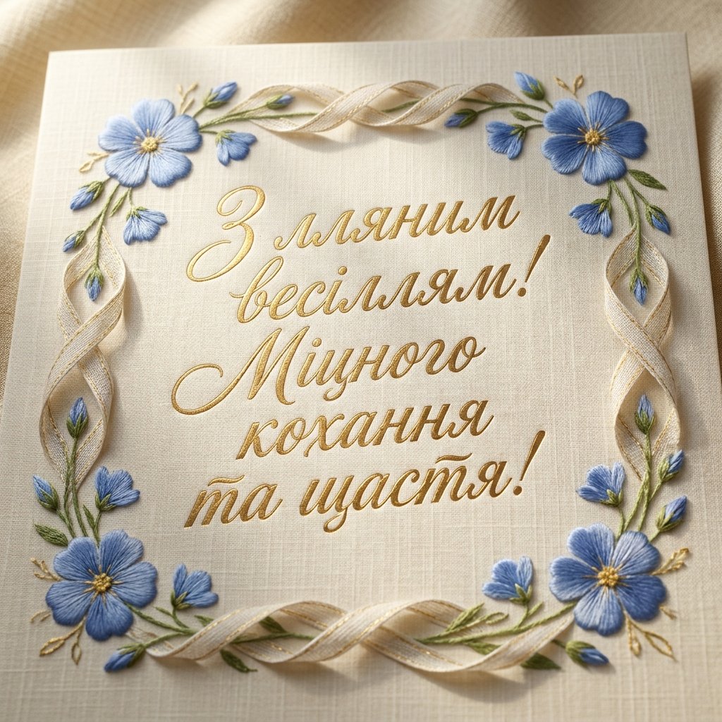 Привітання з 4 річницею весілля у прозі