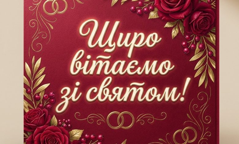 Привітання з 40 річницею весілля своїми словами