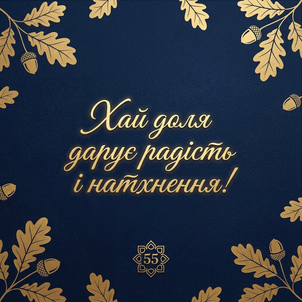 Привітання з 55-річчям чоловіку